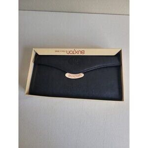 New Buxton Black Leather Wallet